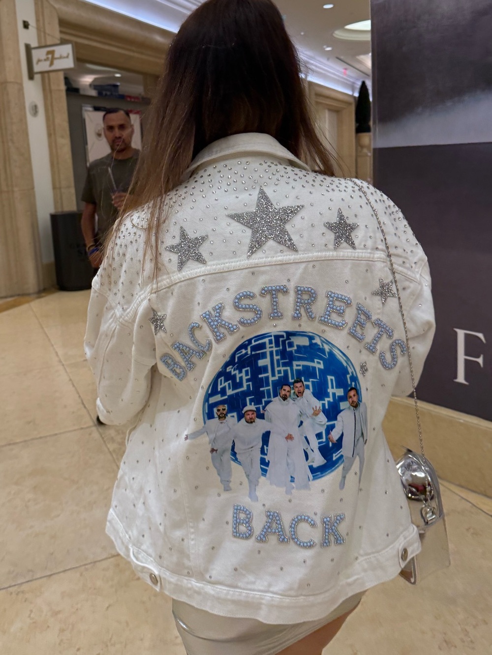 Backstreet Boys White Denim Jacket